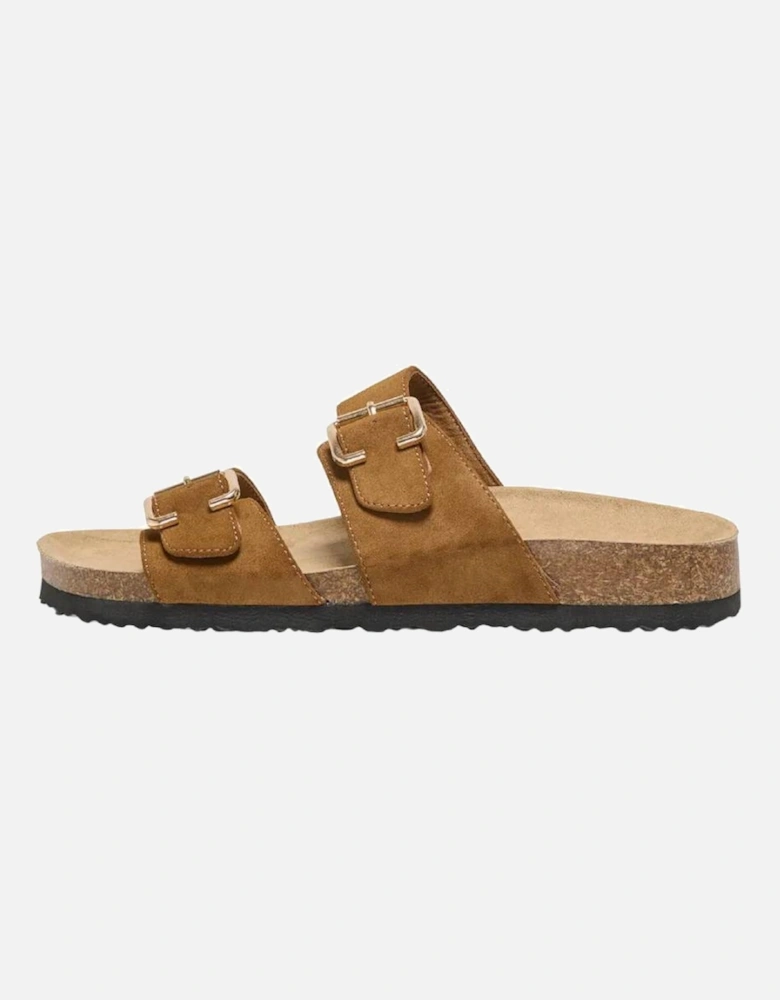 Women's Maxi 13 Strap Buckle Sandal Cognac