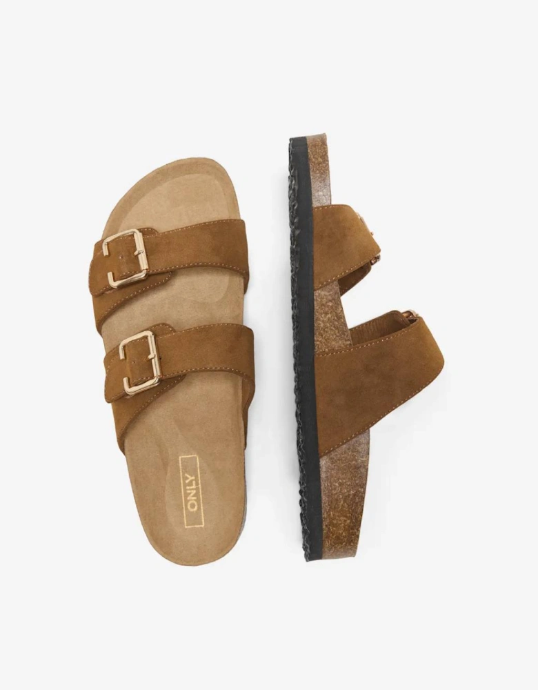 Women's Maxi 13 Strap Buckle Sandal Cognac