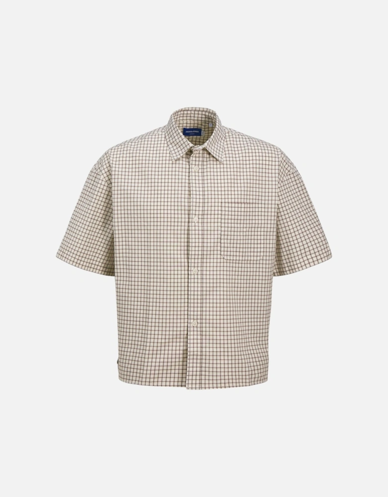 Originals Acapulco Short Sleeve Check Shirt Antique White