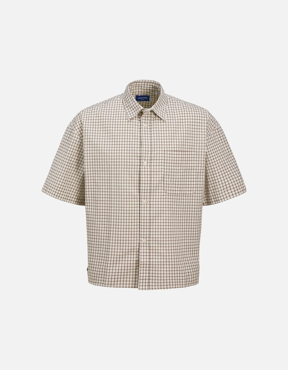 Originals Acapulco Short Sleeve Check Shirt Antique White