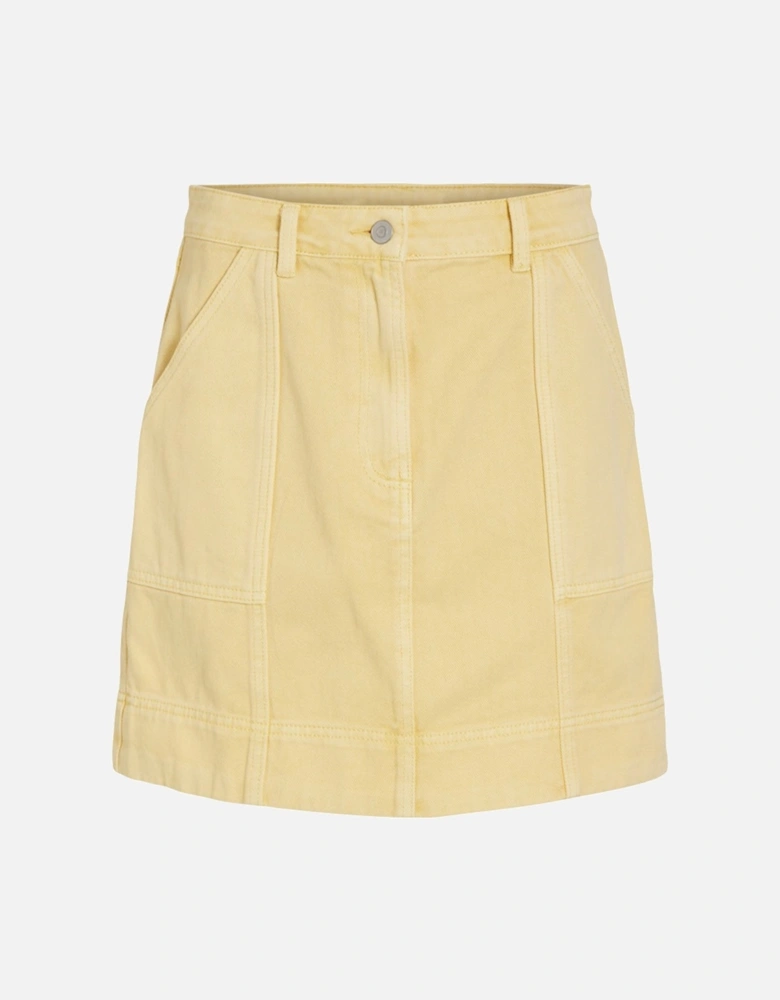 Rouge Edit Women's Jolie Heavyweight Short Denim Skirt Pineapple Slice