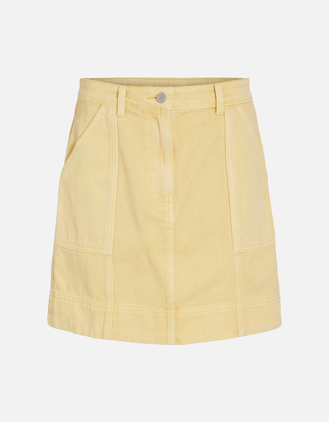 Rouge Edit Women's Jolie Heavyweight Short Denim Skirt Pineapple Slice