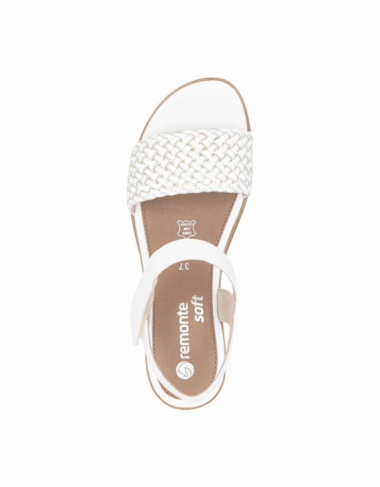 D6465-80 Women's Sandals White/Gold