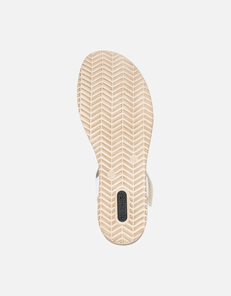 D6465-80 Women's Sandals White/Gold