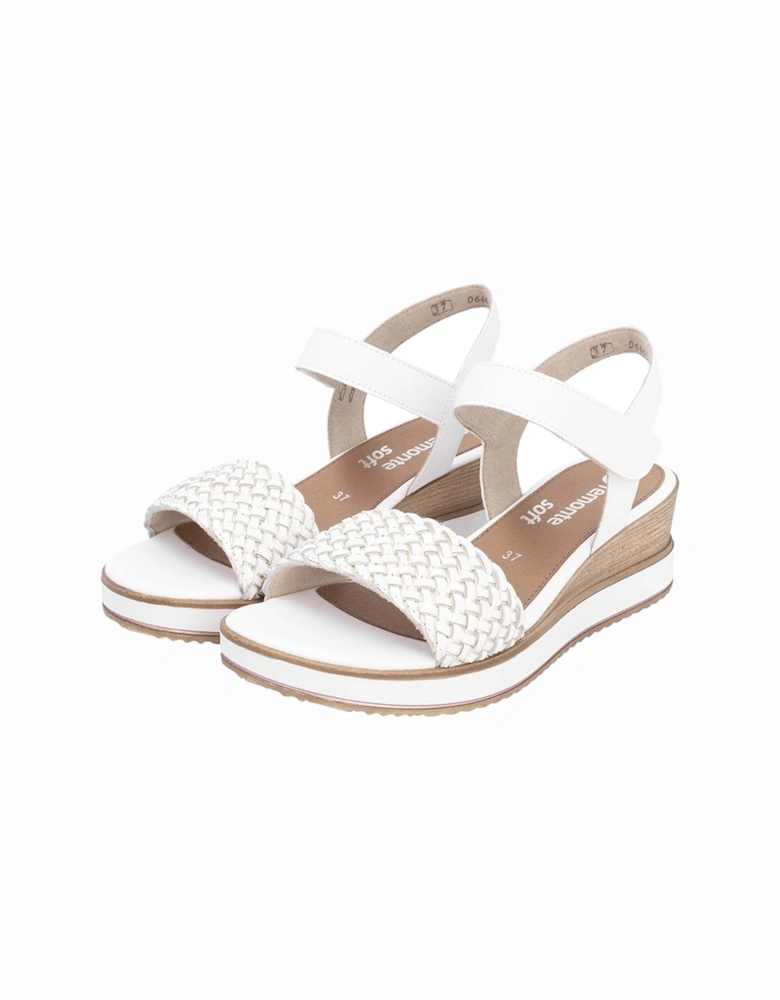 D6465-80 Women's Sandals White/Gold