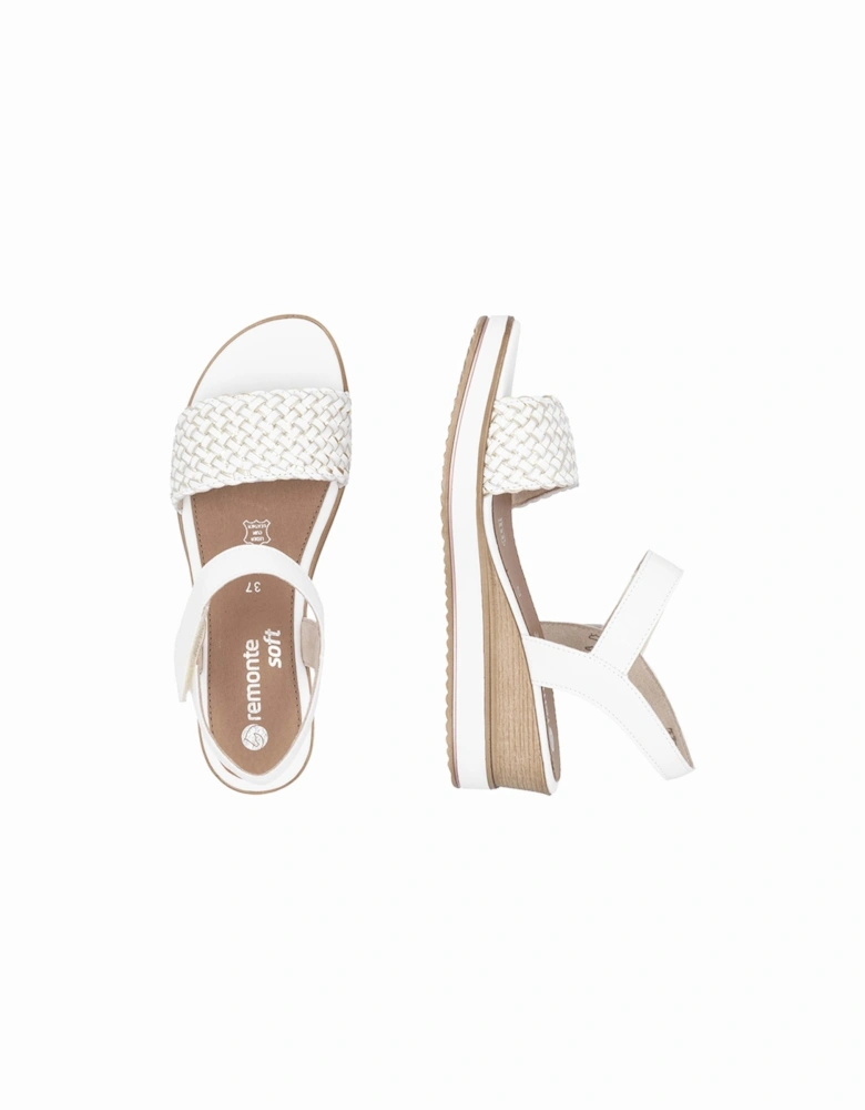 D6465-80 Women's Sandals White/Gold