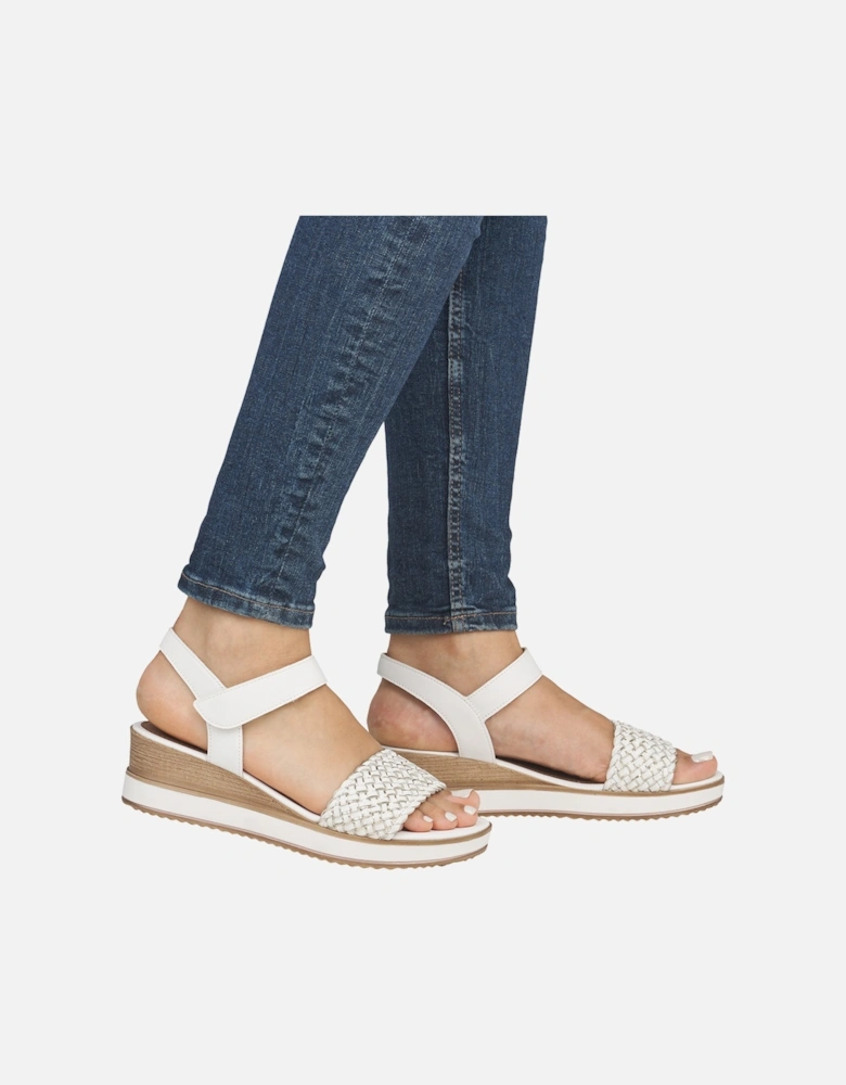 D6465-80 Women's Sandals White/Gold