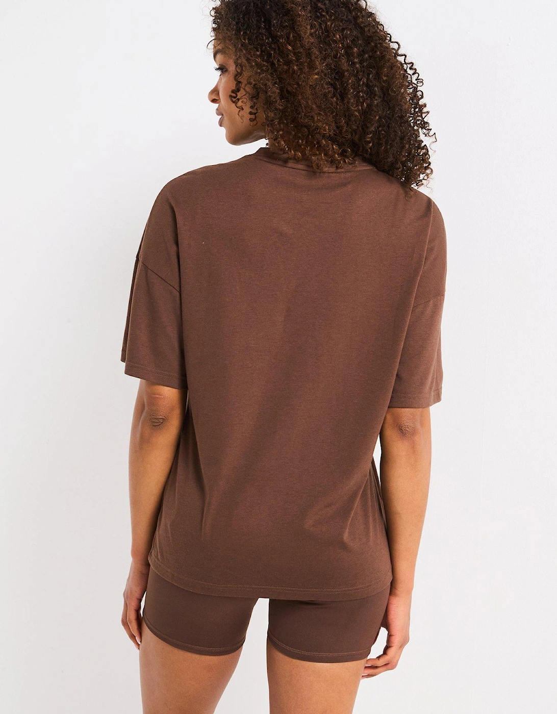 Womens Training Evolve Oversized Tee - Brown