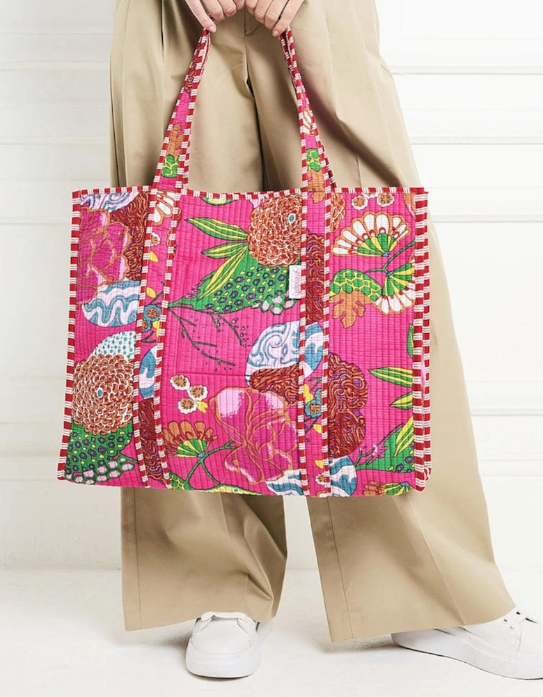 Quilted Tote Womens Bag