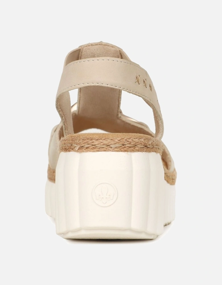 Dominica Womens Wedge Heel Sandals