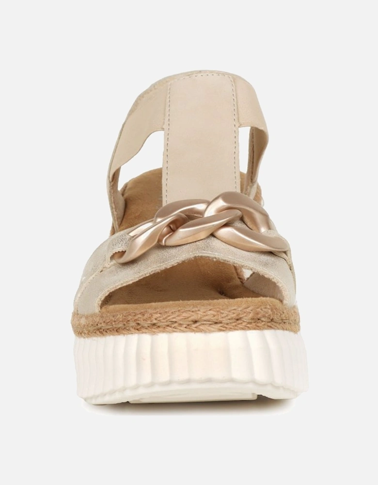 Dominica Womens Wedge Heel Sandals
