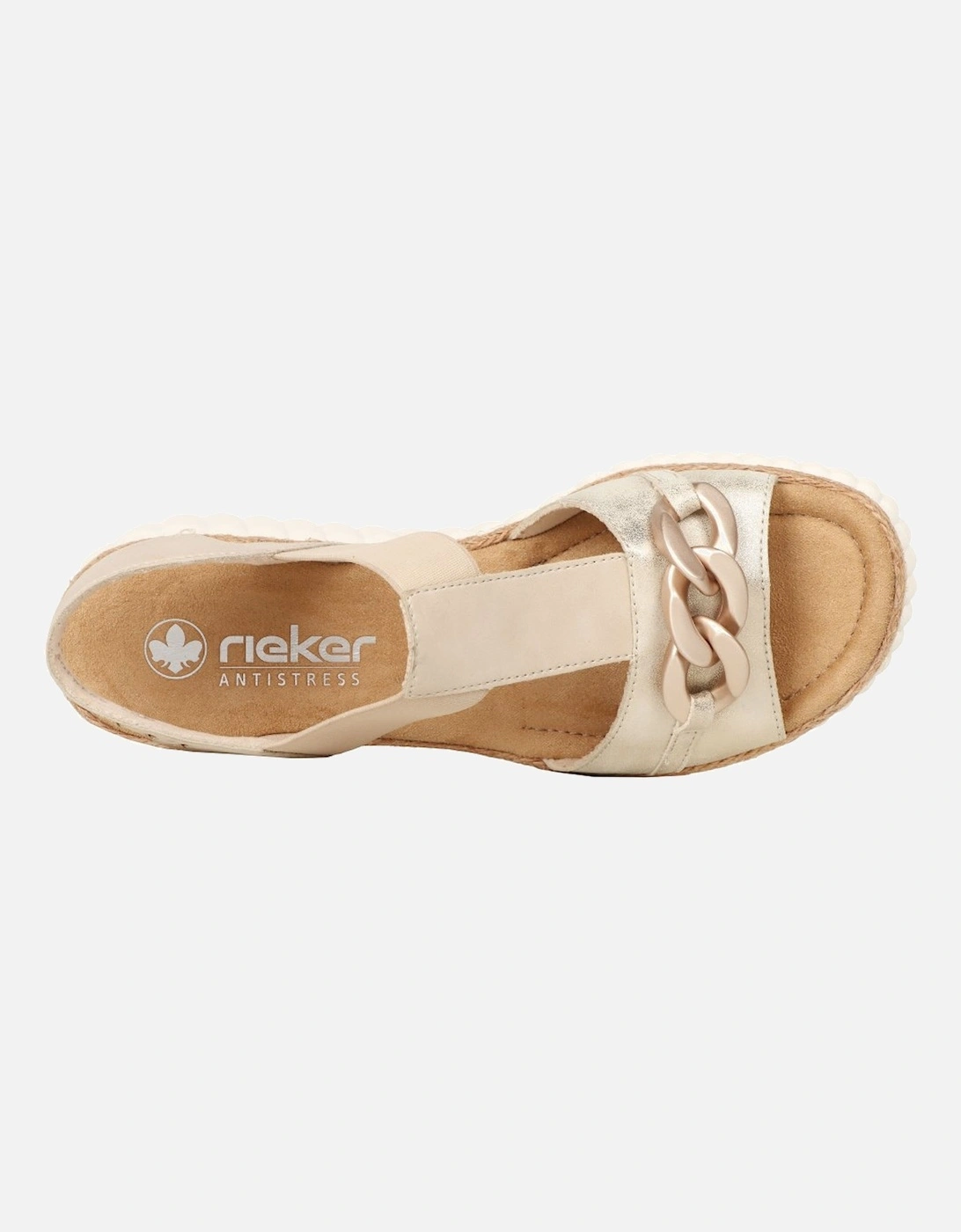 Dominica Womens Wedge Heel Sandals