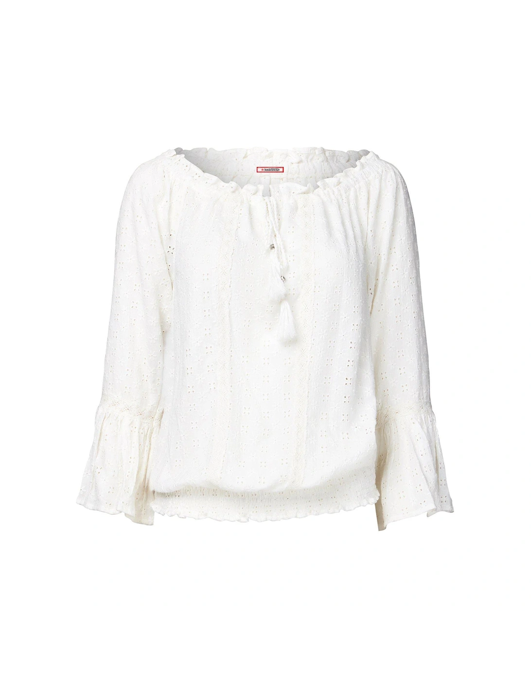 Prettiest Broderie Top - White
