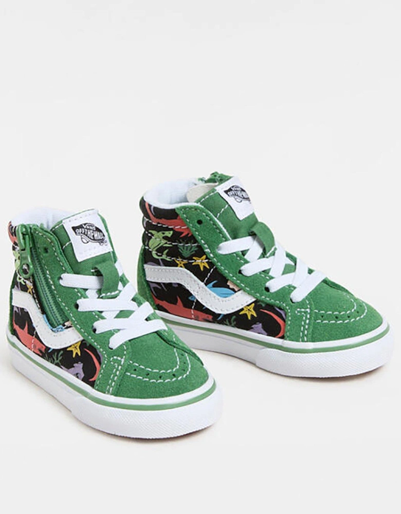Toddler Sk8-Hi Reissue Side Zip Trainers - Green