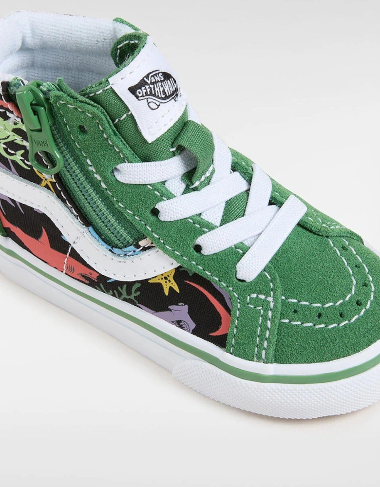 Toddler Sk8-Hi Reissue Side Zip Trainers - Green