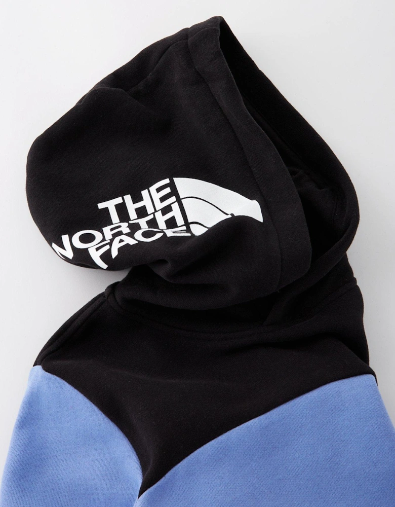 Girl's Back Logo Relaxed Hoodie - Blue