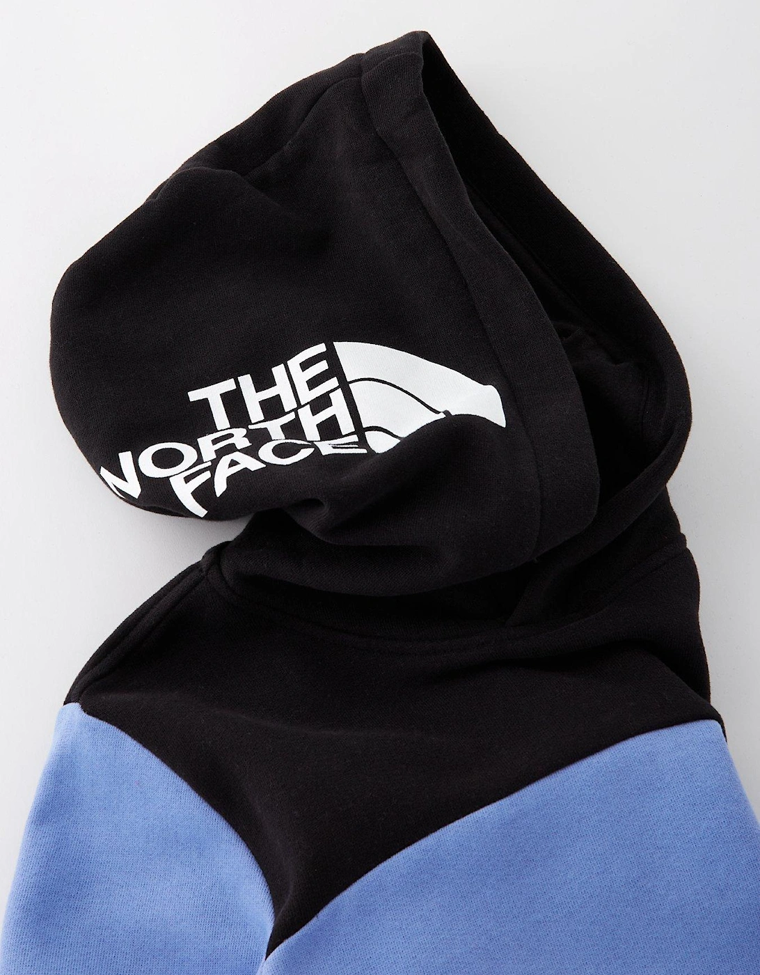 Girl's Back Logo Relaxed Hoodie - Blue