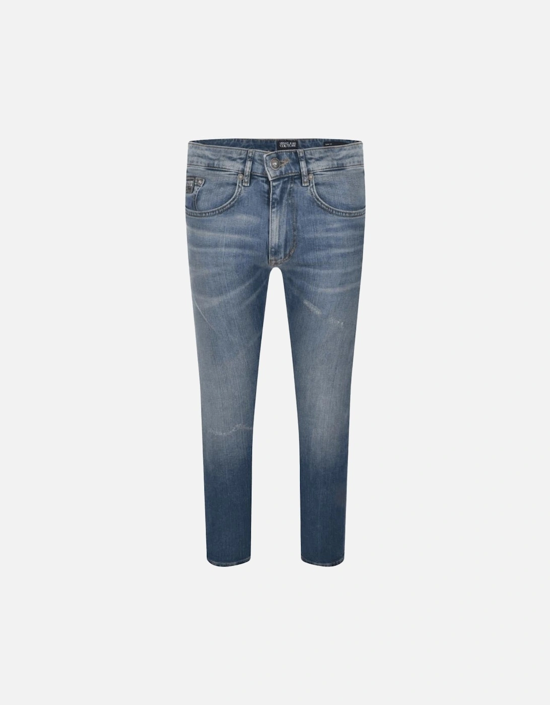Skinny Fit Distressed Blue Jeans, 3 of 2