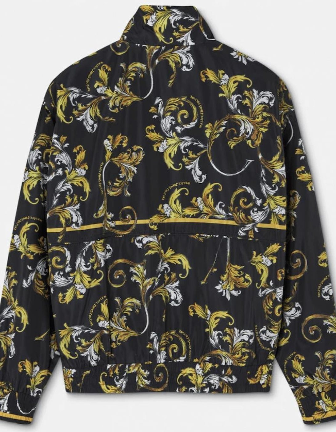 Baroque All Over Logo Black/Yellow Windbreaker Jacket
