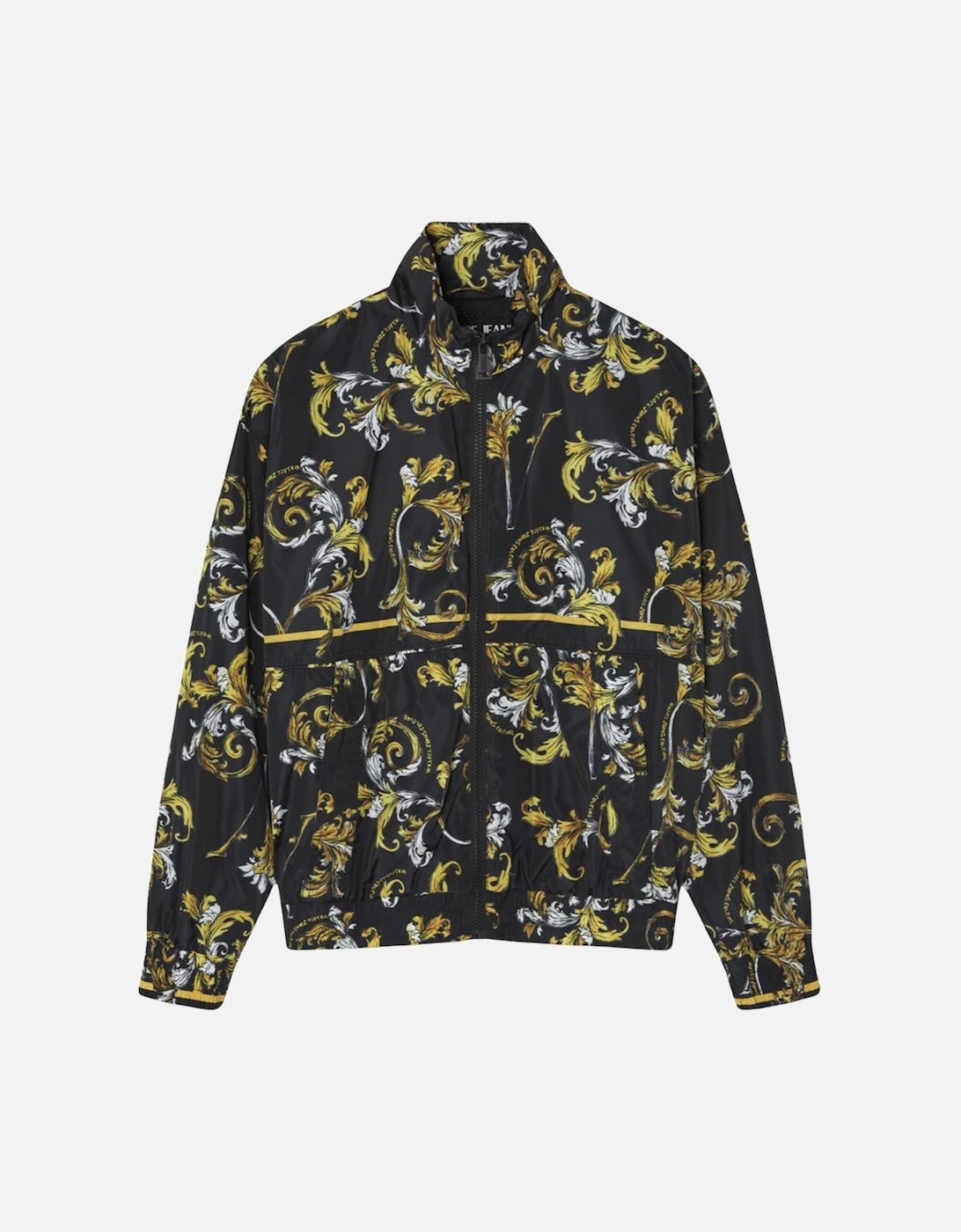 Baroque All Over Logo Black/Yellow Windbreaker Jacket, 4 of 3