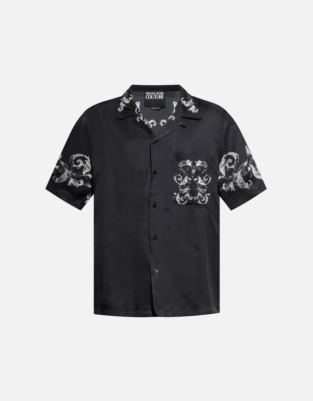 Black/White Baroque Cuban Shirt, 4 of 3
