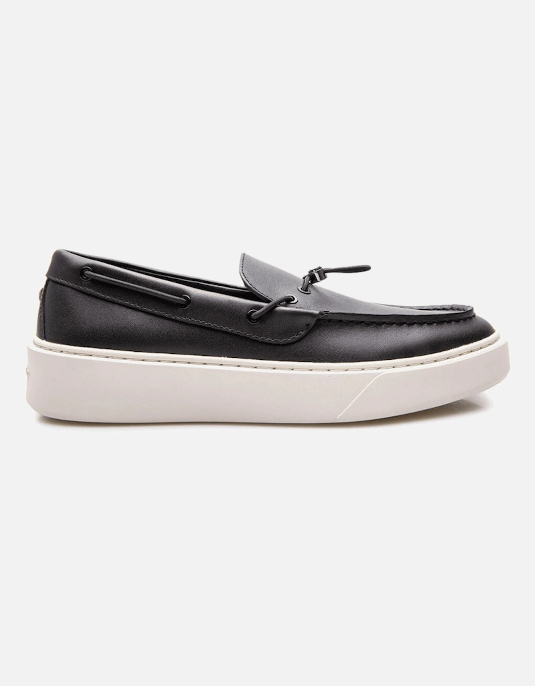 Flint II Deck Black Leather Loafer, 4 of 3