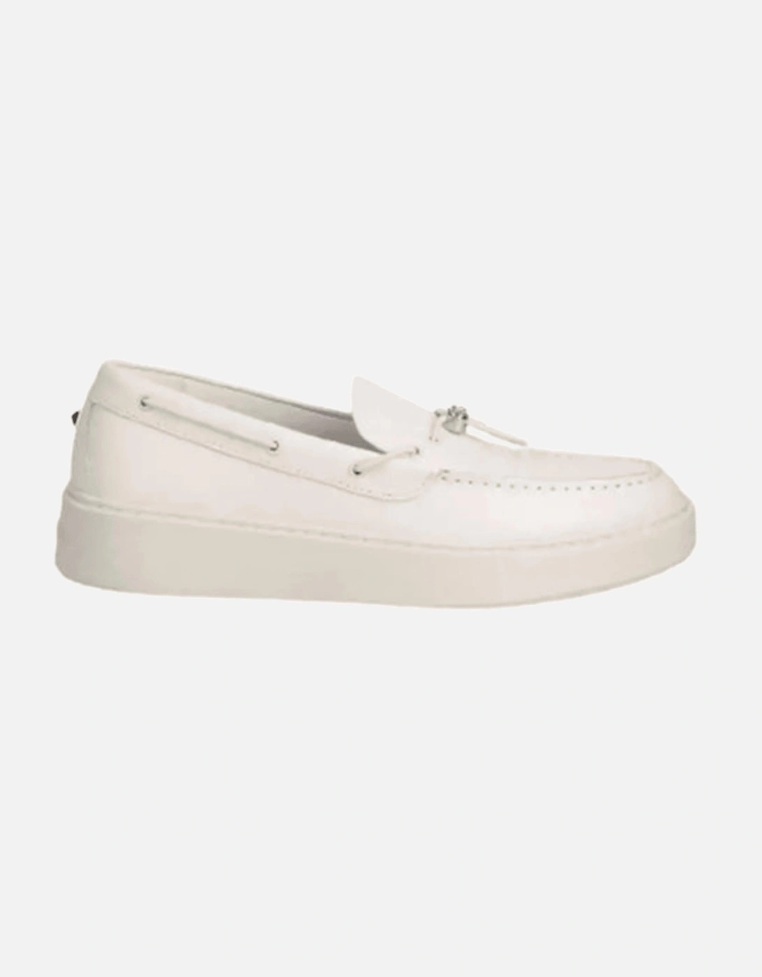 Flint II Deck White Leather Loafer, 4 of 3