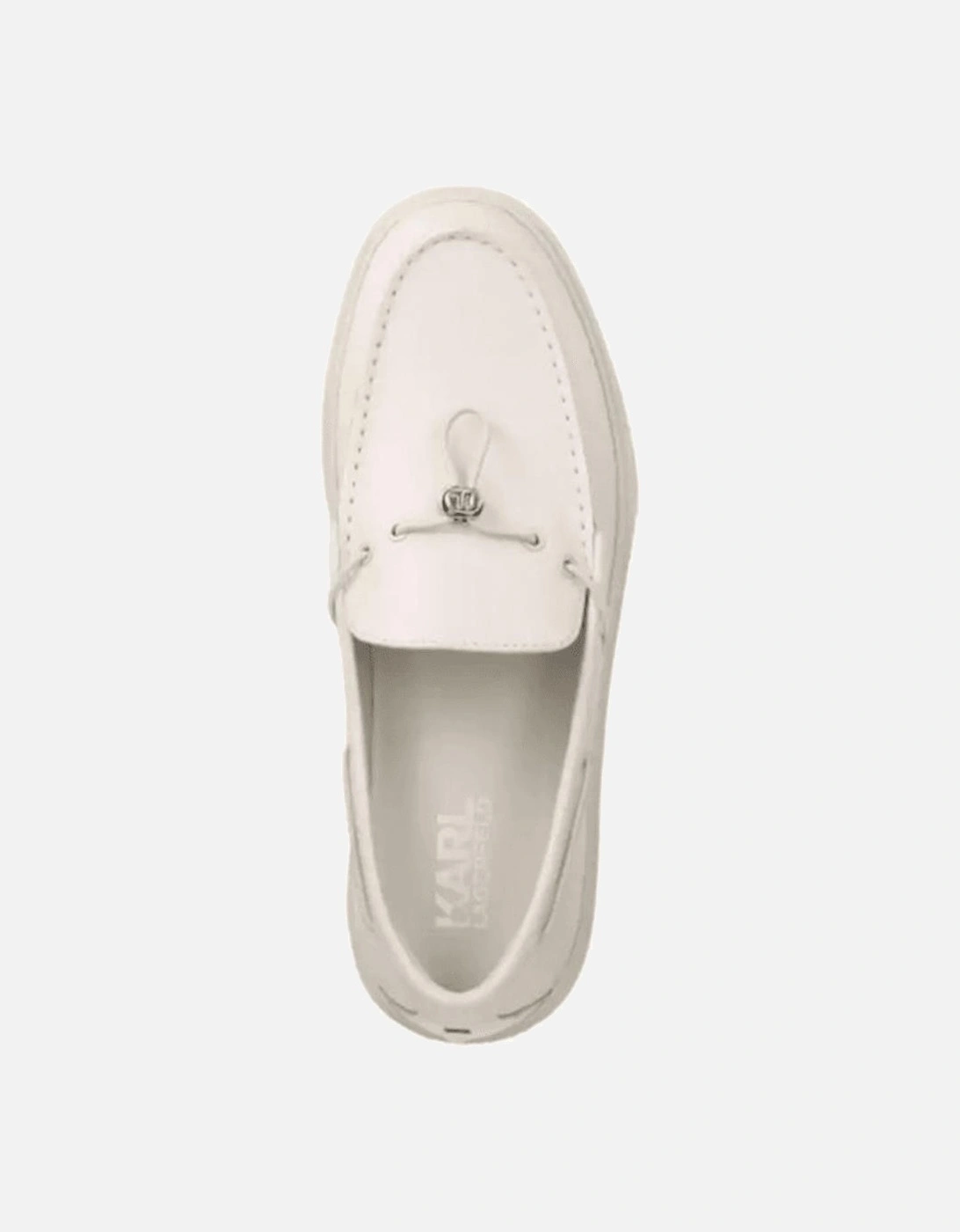 Flint II Deck White Leather Loafer