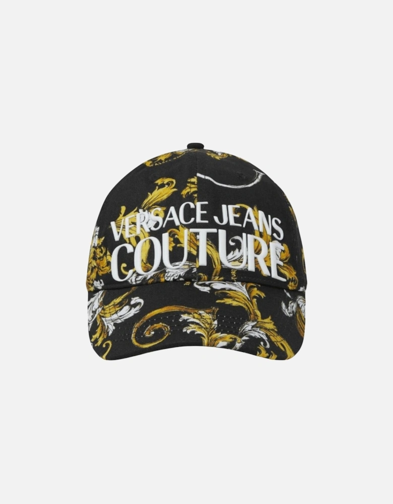 Baroque All Over Logo Black/Gold Cap