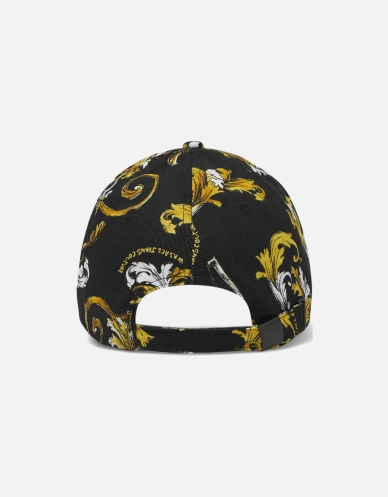 Baroque All Over Logo Black/Gold Cap