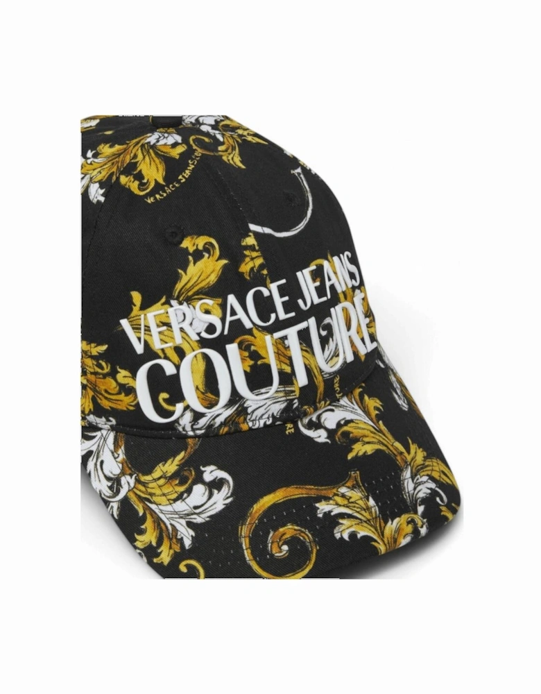 Baroque All Over Logo Black/Gold Cap