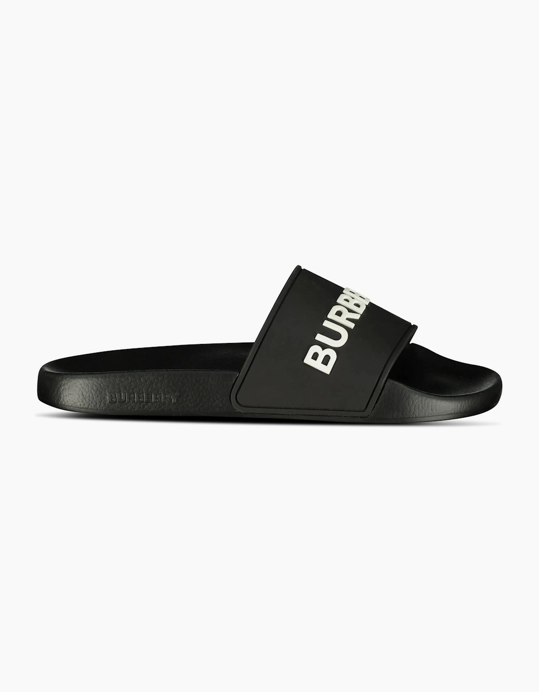 Women's Burberry Logo Tech Furley Sliders Black - Size: 4