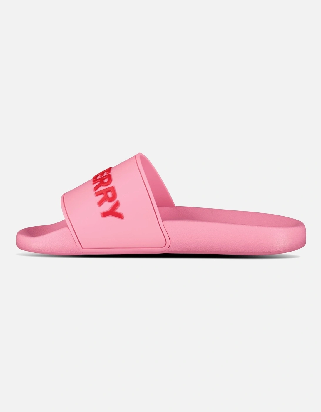 Logo Tech Furley Sliders Bubblegum Pink