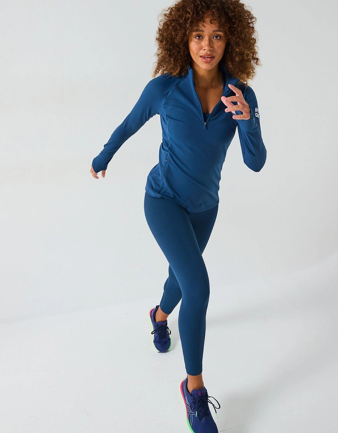 Womens Training Relentless 1/4 Zip - Blue