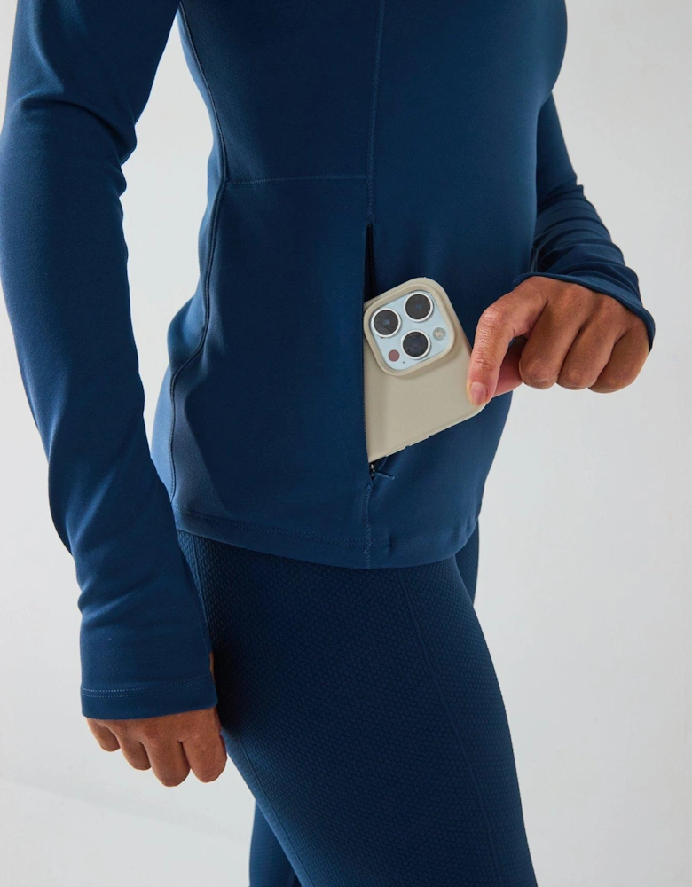 Womens Training Relentless 1/4 Zip - Blue