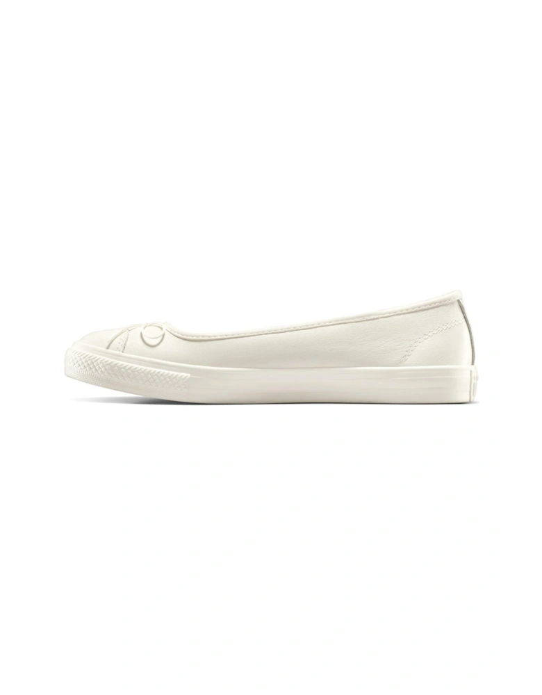 Womens Chuck Taylor All Star Dainty Ballerina Leather Slip-Ons