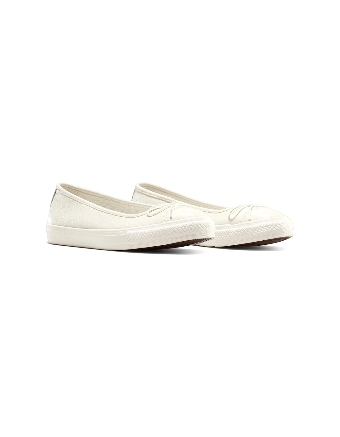 Womens Chuck Taylor All Star Dainty Ballerina Leather Slip-Ons