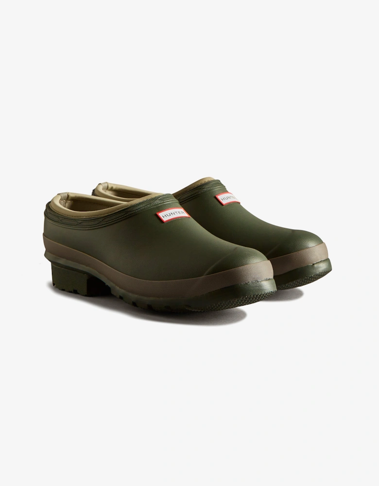 GARDENER CLOG Mens Wellies Dark Olive/Clay
