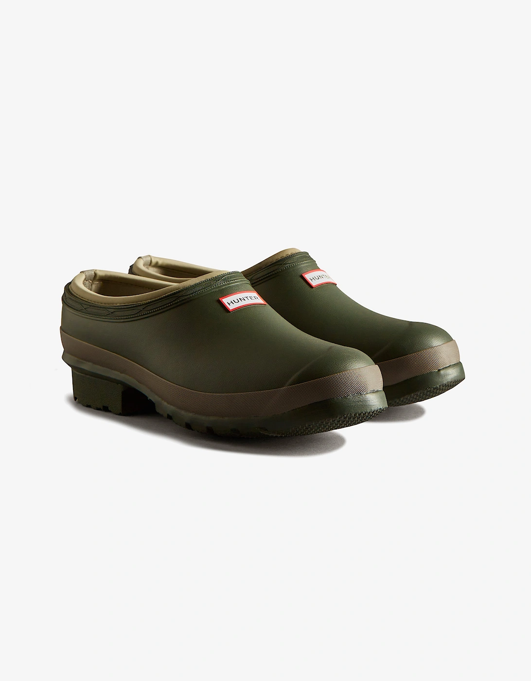 GARDENER CLOG Mens Wellies Dark Olive/Clay