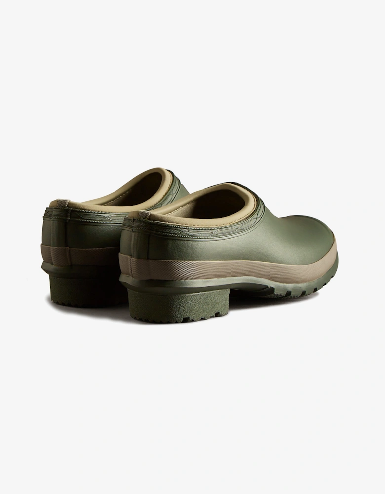 GARDENER CLOG Mens Wellies Dark Olive/Clay