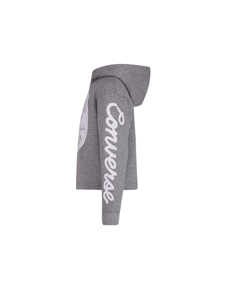 Junior Girls Cropped Hoodie - Grey