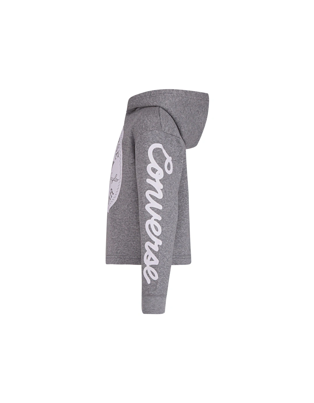 Junior Girls Cropped Hoodie - Grey