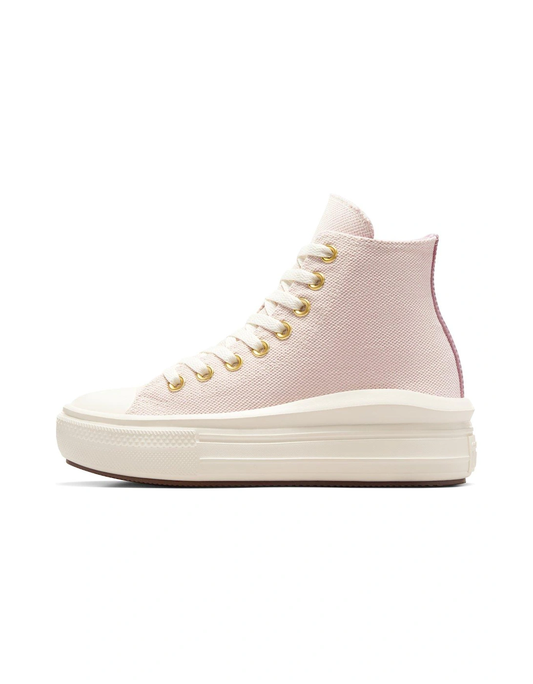 Kids Chuck Taylor All Star Move Polyester Hi-Top Trainers - Beige