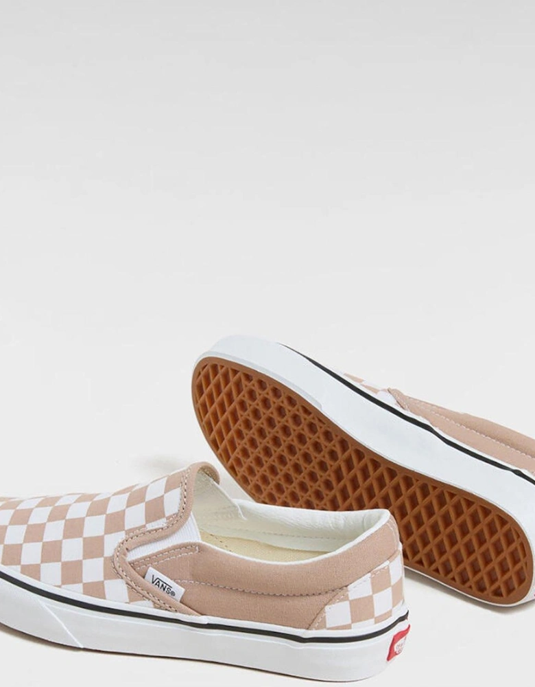 Women's Classic Slip-On Trainers - Beige