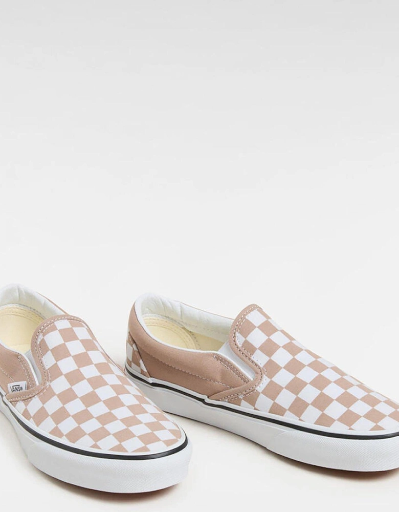 Women's Classic Slip-On Trainers - Beige