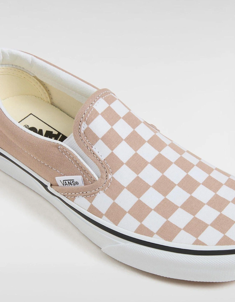 Women's Classic Slip-On Trainers - Beige