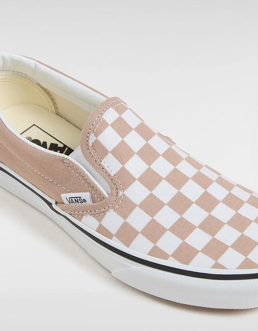 Women's Classic Slip-On Trainers - Beige
