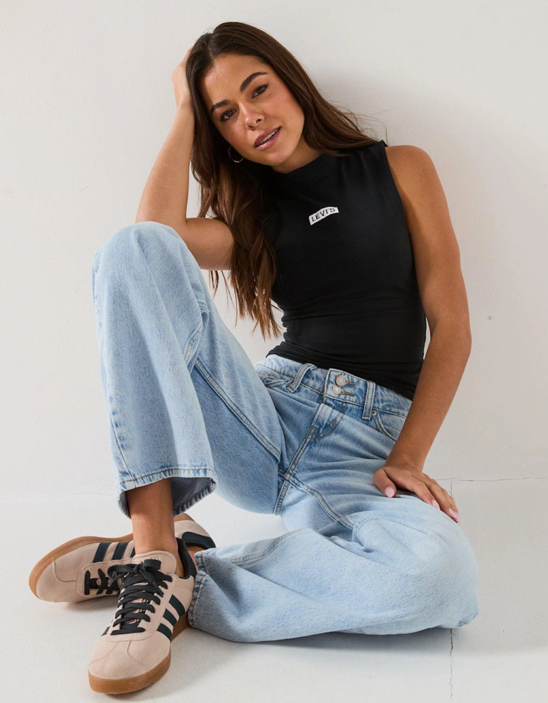Graphic Effortless Tank - Caviar