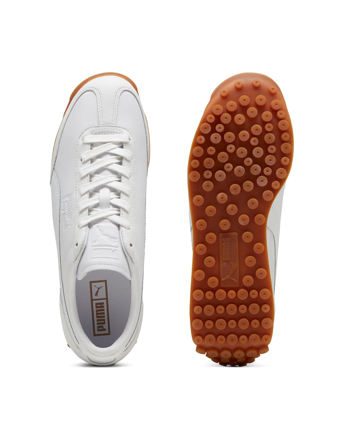 Unisex Easy Rider Leather Trainers - White