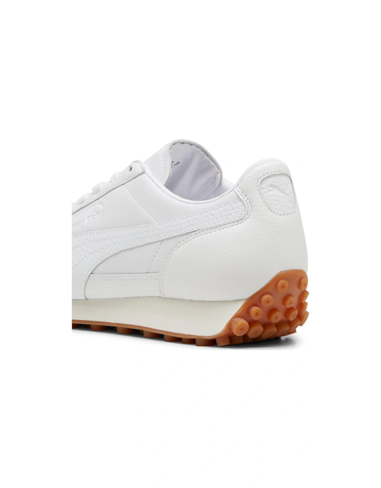 Unisex Easy Rider Leather Trainers - White